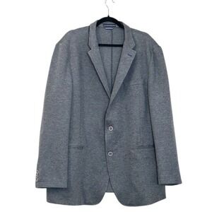 Tommy‎ Hilfiger Men's Gray Knit Blazer L50 Sport Coat Jacket Preppy Old Money